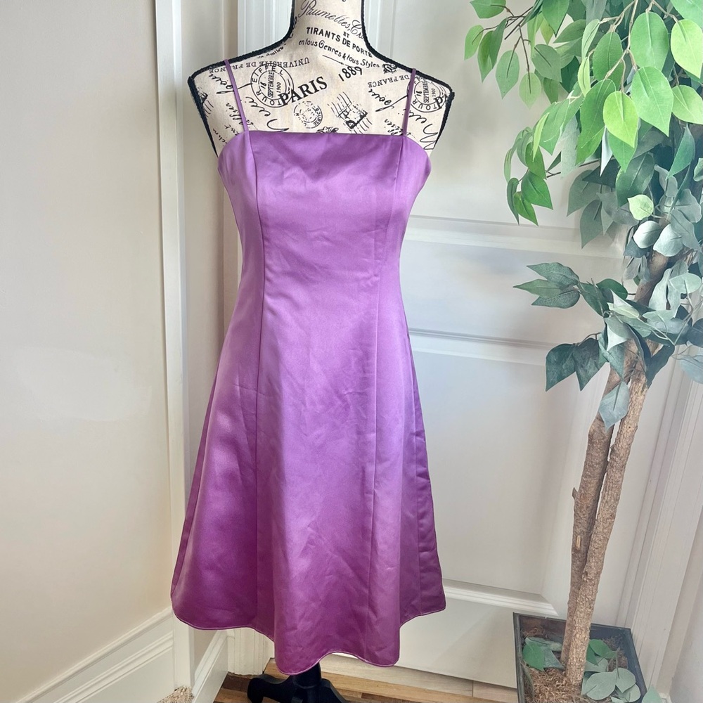 David's Bridal Purple Formal Dress